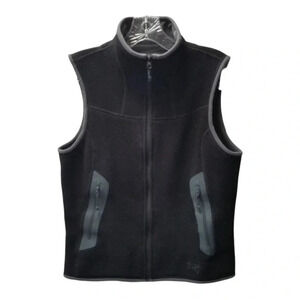 ARC'TERYX black grey fleece  vest M